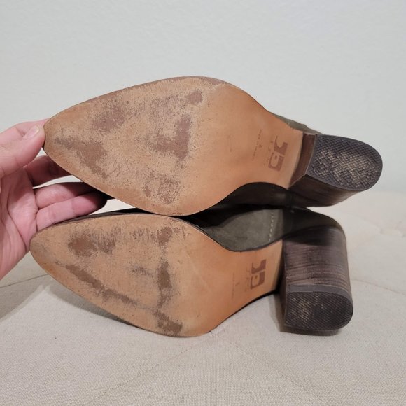 Joe's Jeans Avryl Cutout  Bootie Dark Olive Green Size 8 - Picture 7 of 9